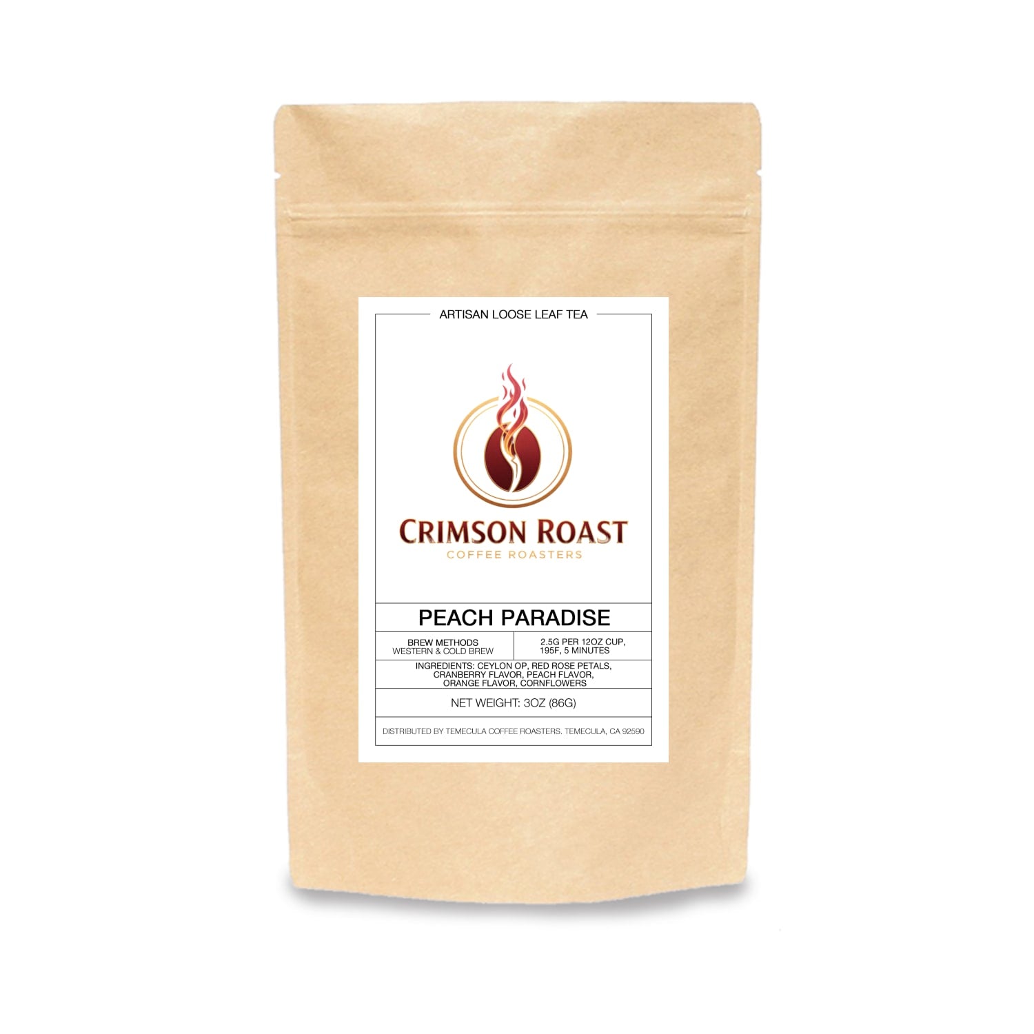 Peach Paradise Petals Herbal Tea